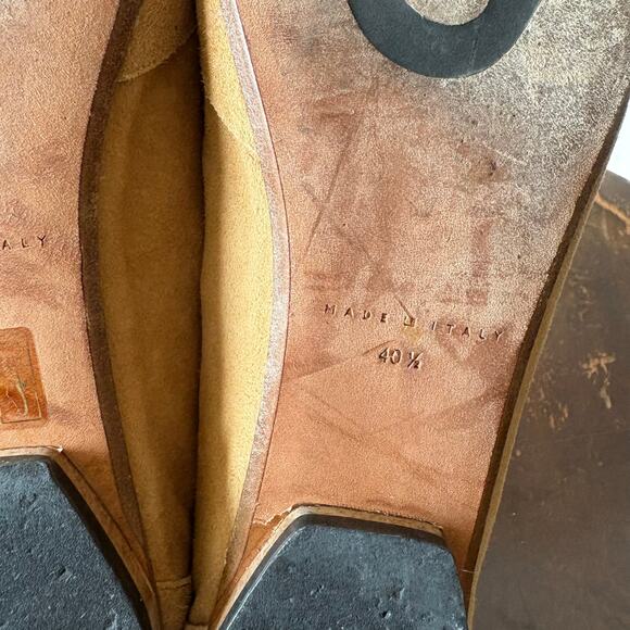 M. Gemi Tan Suede Leather Loafer The Katia Size 40.5 US 10 Made in Italy Shoes - Picture 7 of 9